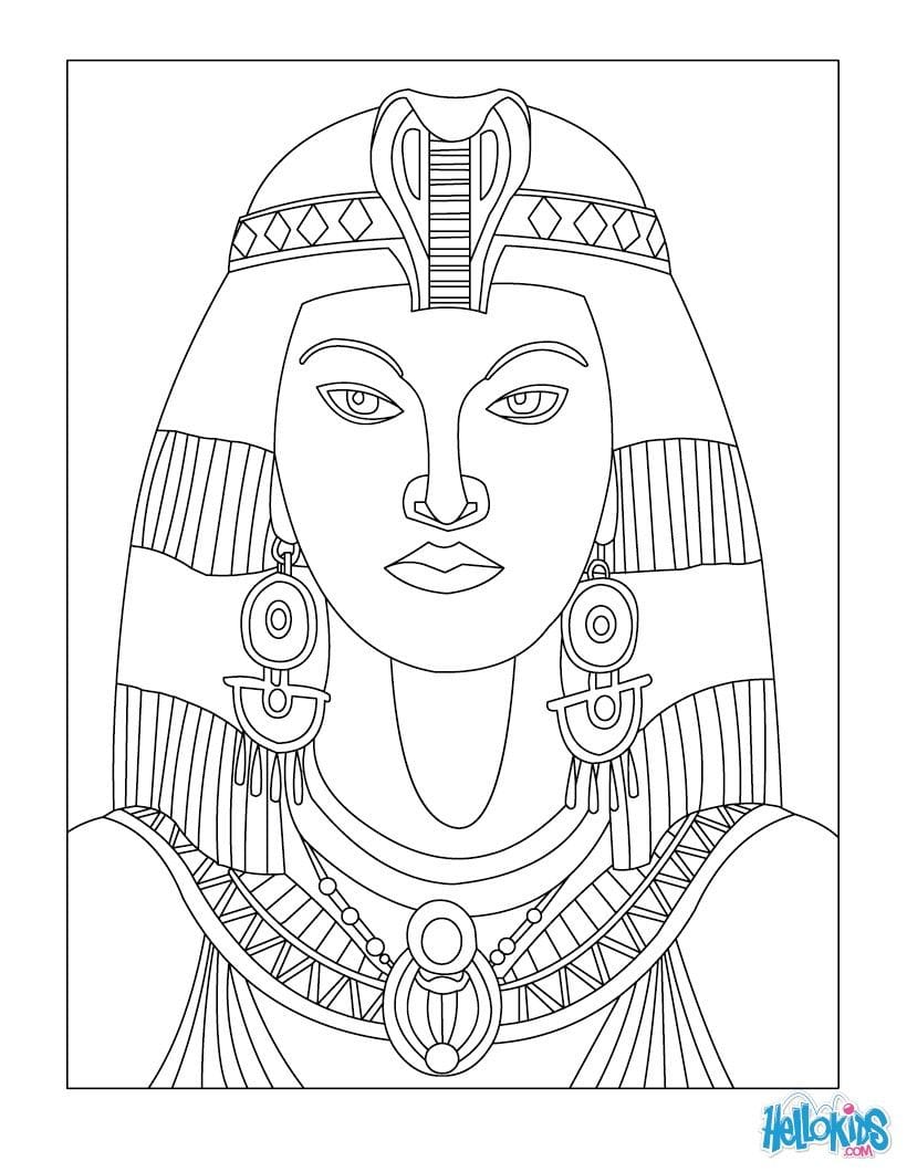 Queen Cleopatra Coloring Page