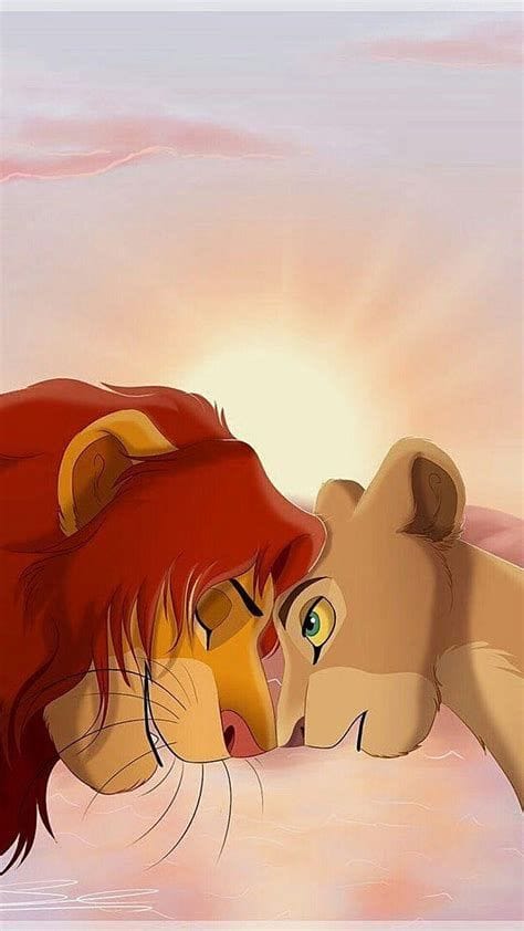 Simba and Nala Coloring Page