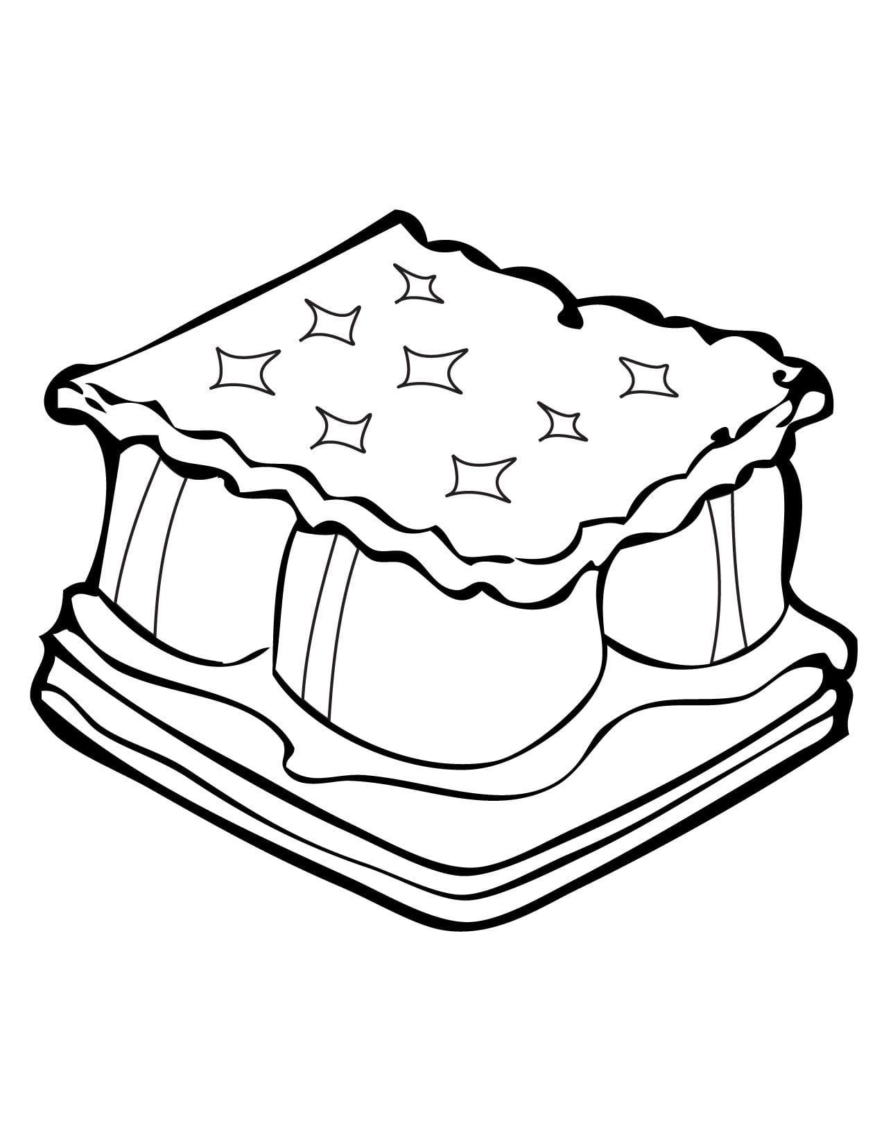 S'mores-themed Coloring Page