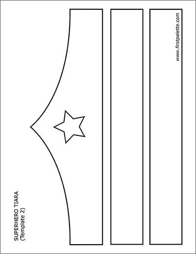 Superhero Crown Coloring Sheet