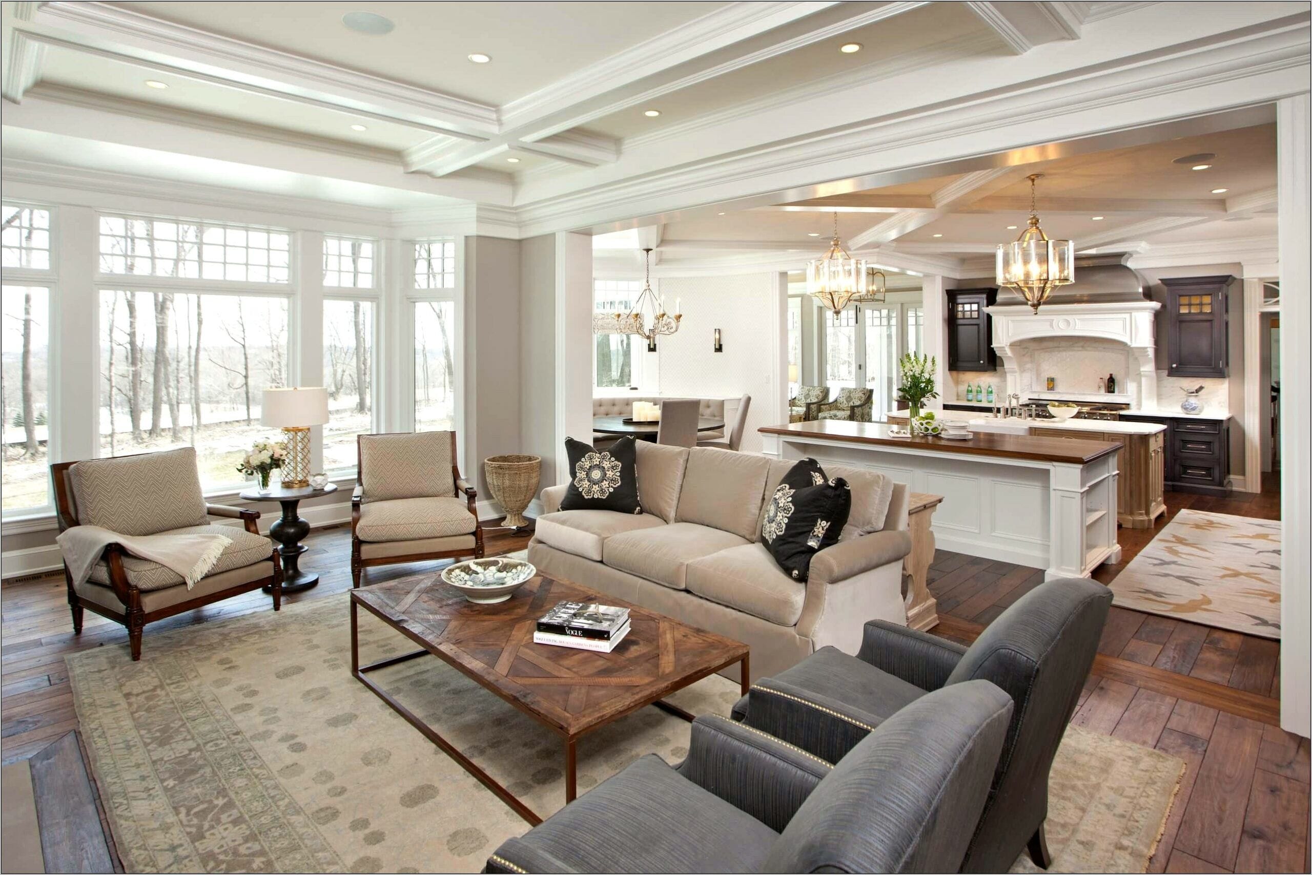 Traditional Oxford White Living Room