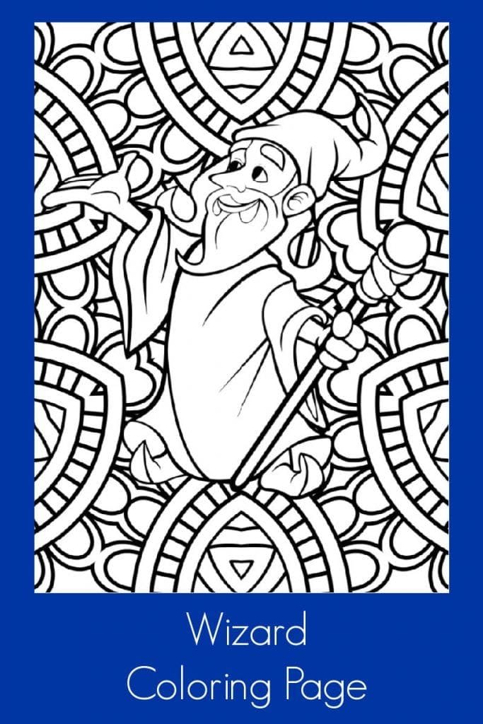 Wizard Coloring Pages For Kids And Adults To Enjoy