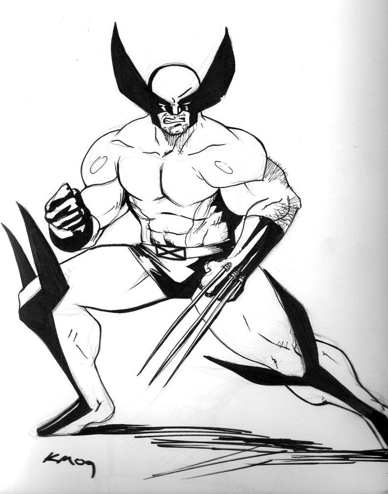 Wolverine Coloring Pages