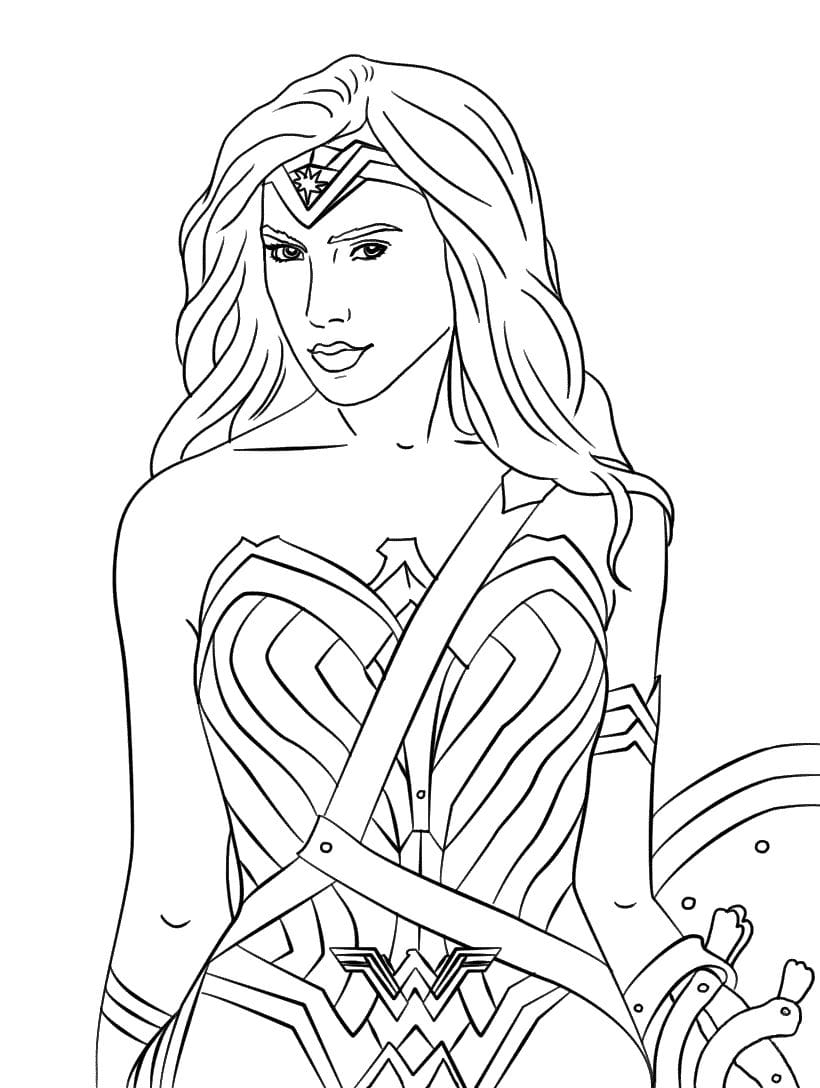 Wonder Woman Coloring Pages for Kids