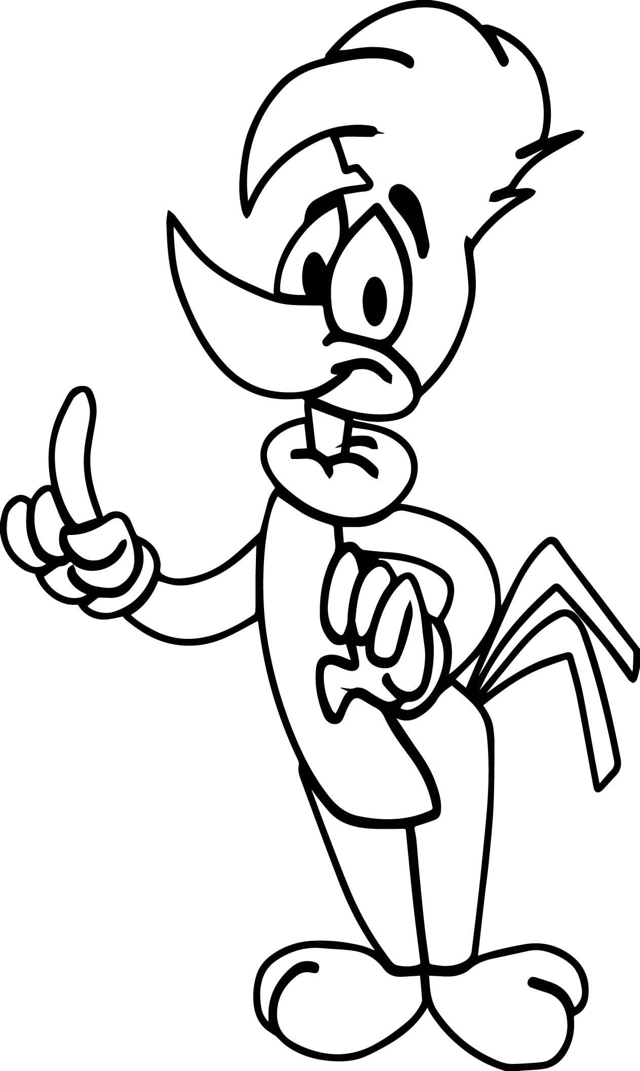 Woody Woodpecker Coloring Pages For Kids Free Printables