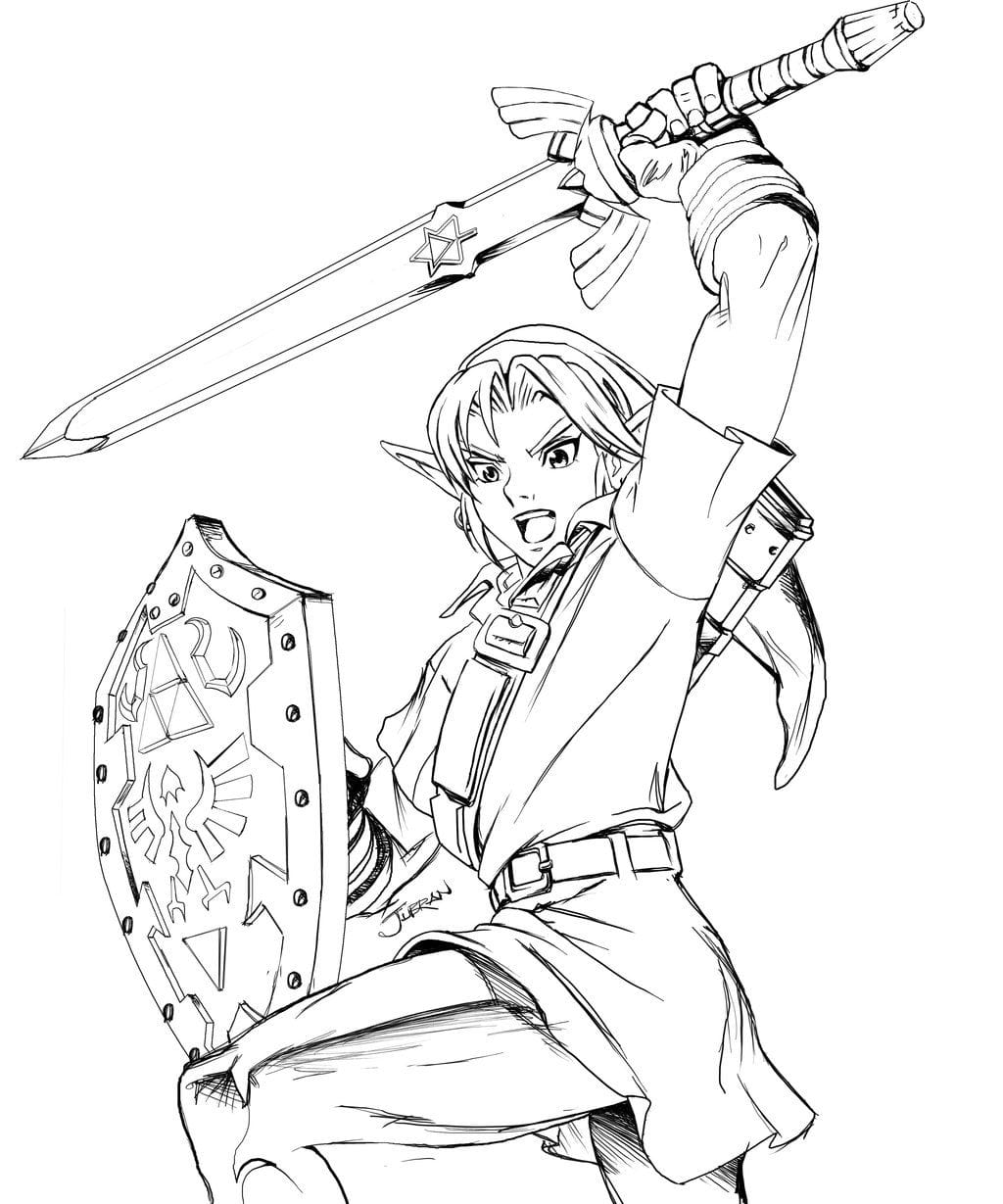 Zelda Coloring Page Types