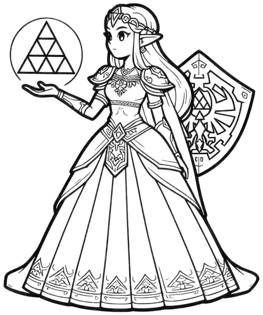 Zelda Coloring Pages For Fans Of The Legendary Series