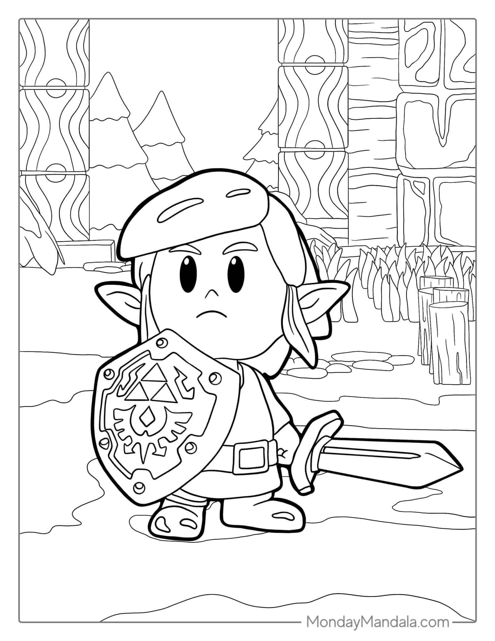 Zelda Coloring Pages