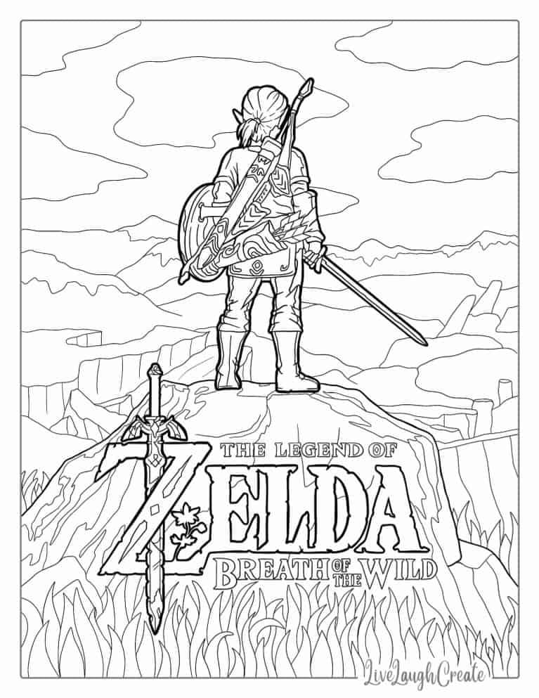 Zelda Coloring Pictures For Kids And Adults