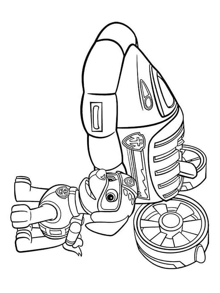 Zuma Paw Patrol Coloring Page